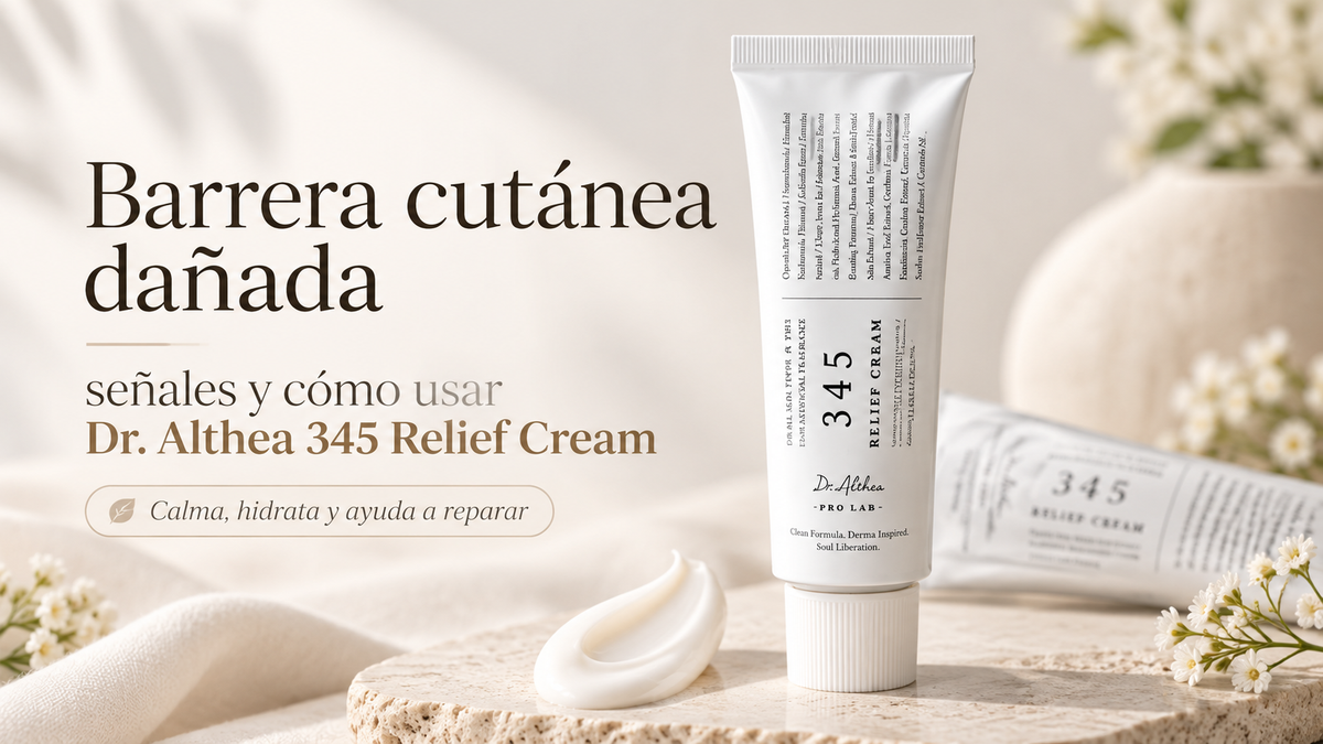 Barrera cutánea dañada: señales y cómo usar Dr. Althea 345 Relief Cream