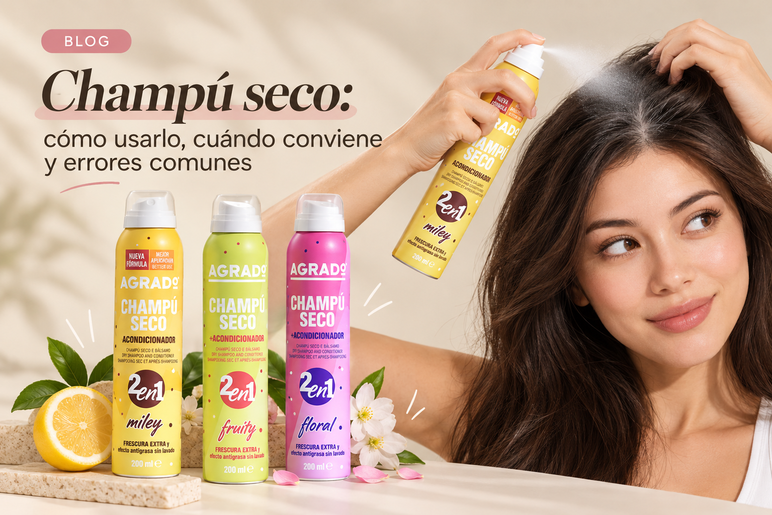 Champú seco: cómo usarlo, cuándo conviene y errores comunes