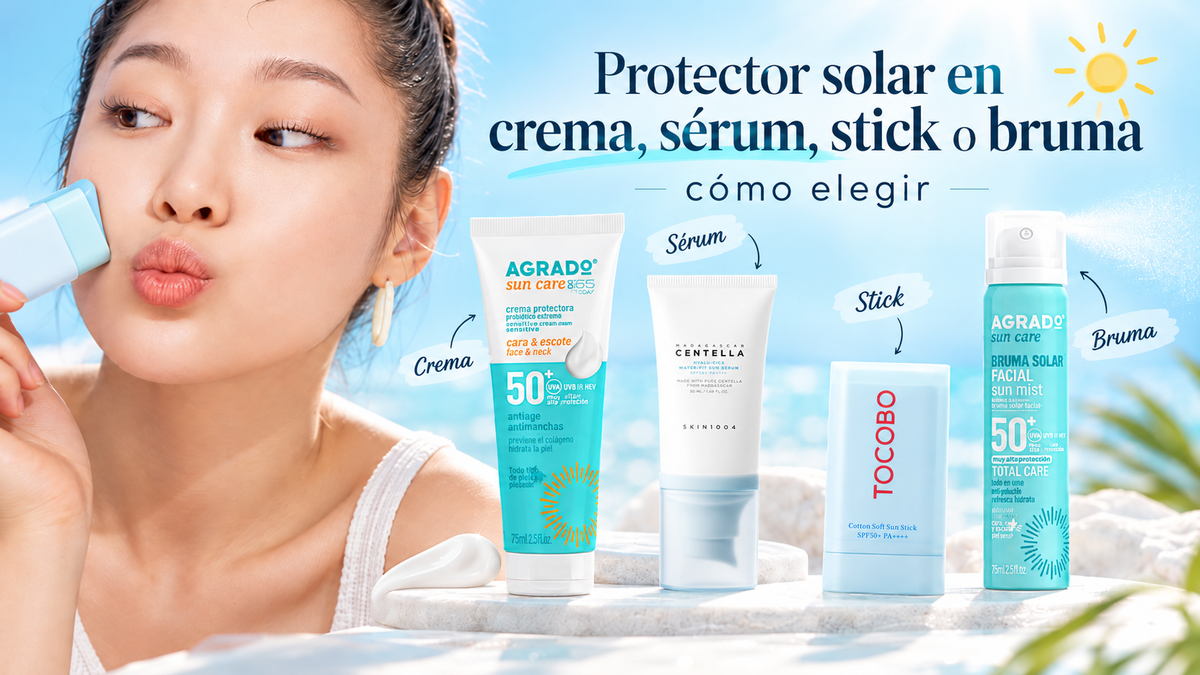 Protector solar en crema, sérum, stick o bruma: cómo elegir