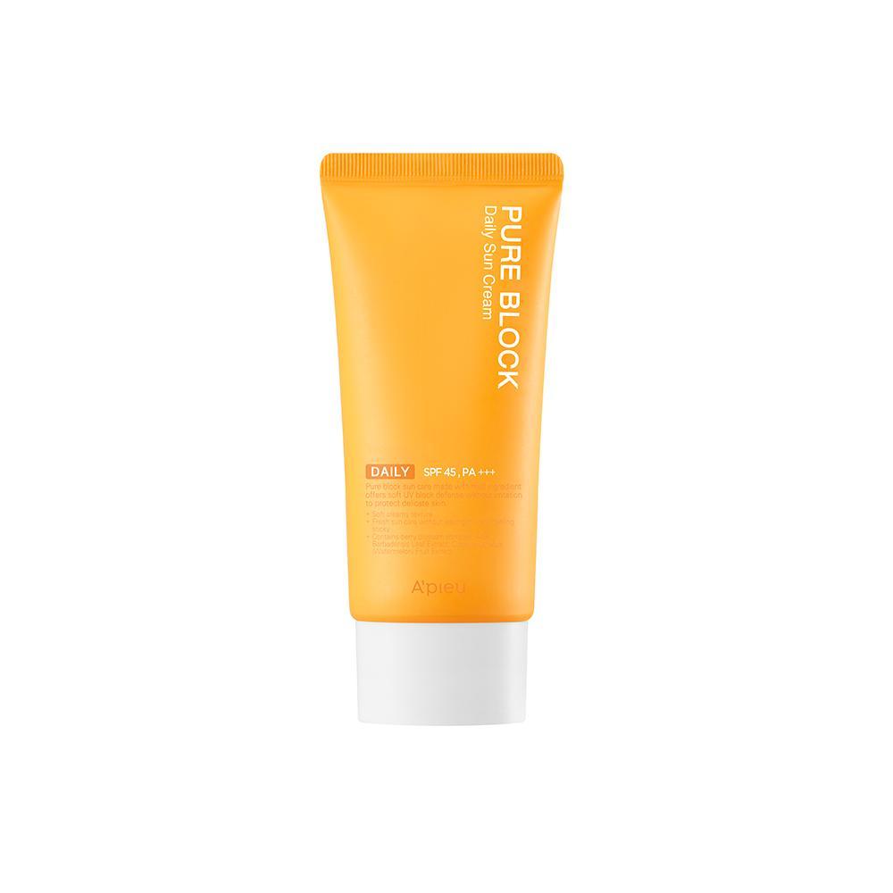 Pure Block Natural Daily Sun Cream SPF45/PA+++ - A'pieu - Soko Box