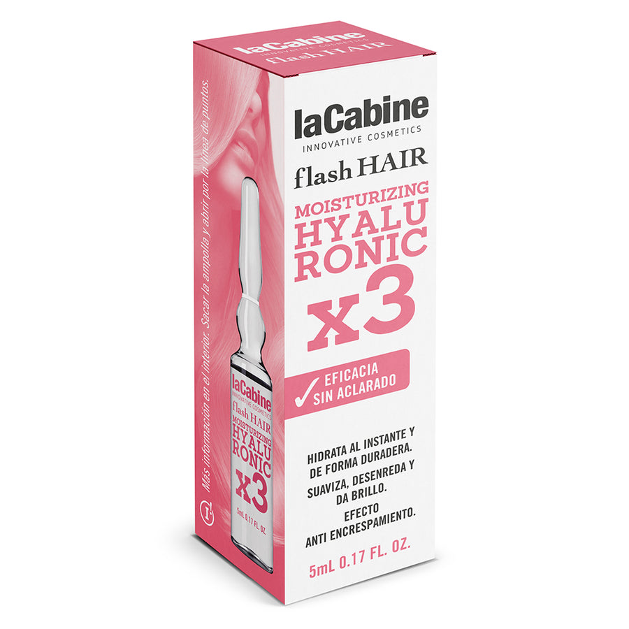 Ampollas Flash Hair Hidratación Hialurónico x 3 - The Beauty Box